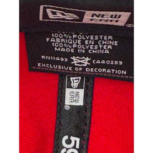 Washington Nationals Red Fitted Hat w/ White Stars Size 7 1/4 - Picture 8 of 12